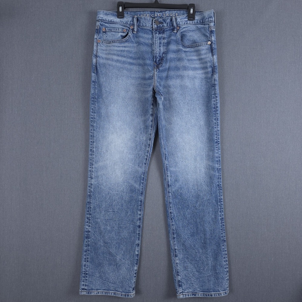 American Eagle Original‎ Bootcut Jeans Mens 36x34 (Fits 35x32) Medium Wash Denim